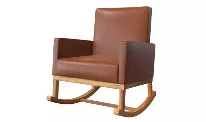 Rocking Chair Low-poly 3D model