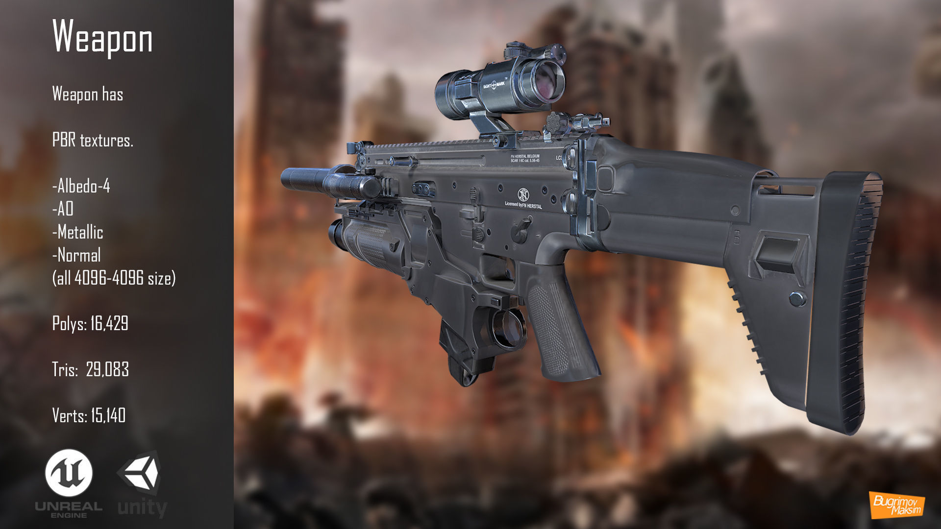 PBR Customized Soldier  Low-poly 3D model_14