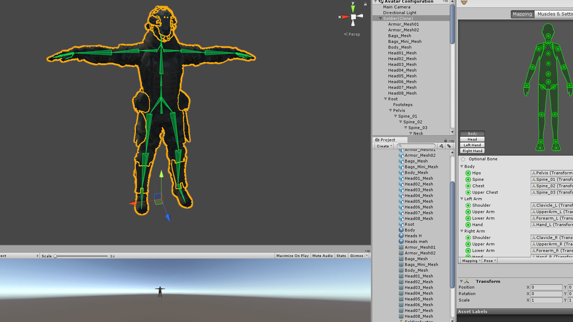 PBR Customized Soldier  Low-poly 3D model_15