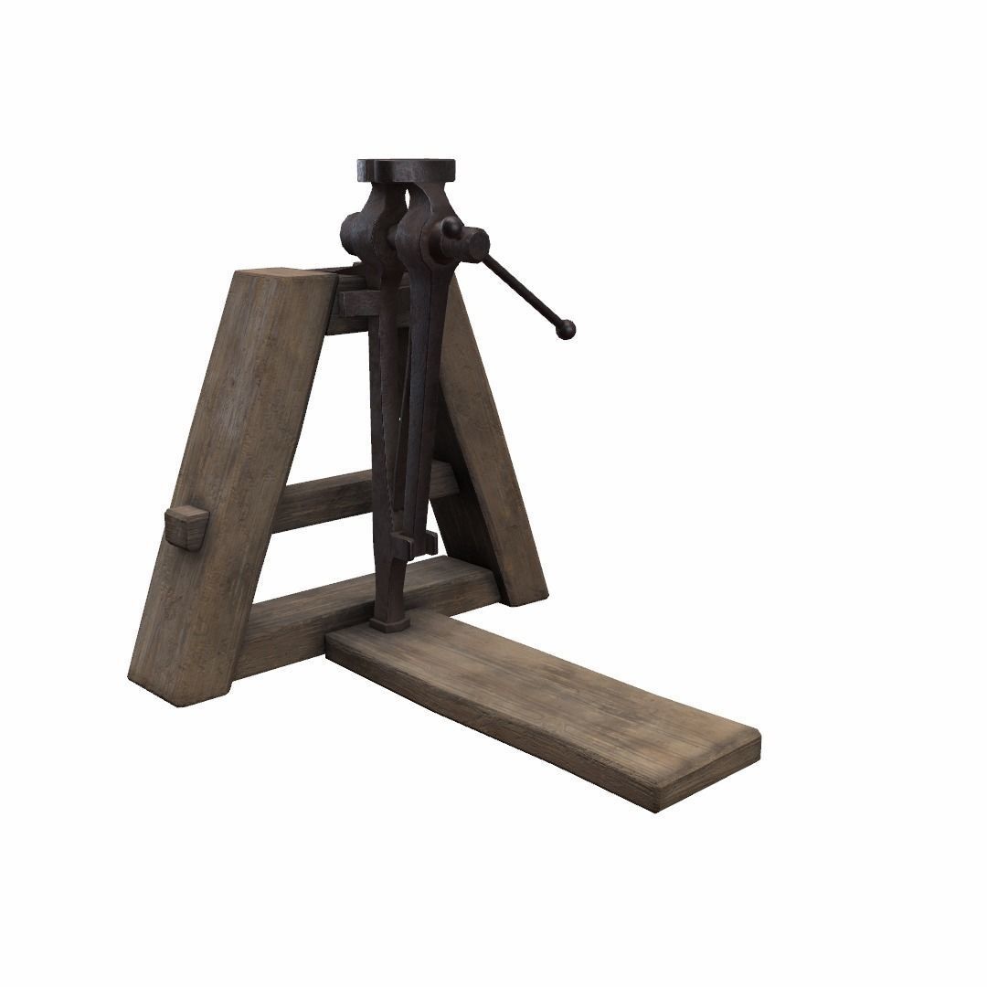 Blacksmiths Vice Low-poly 3D model_29