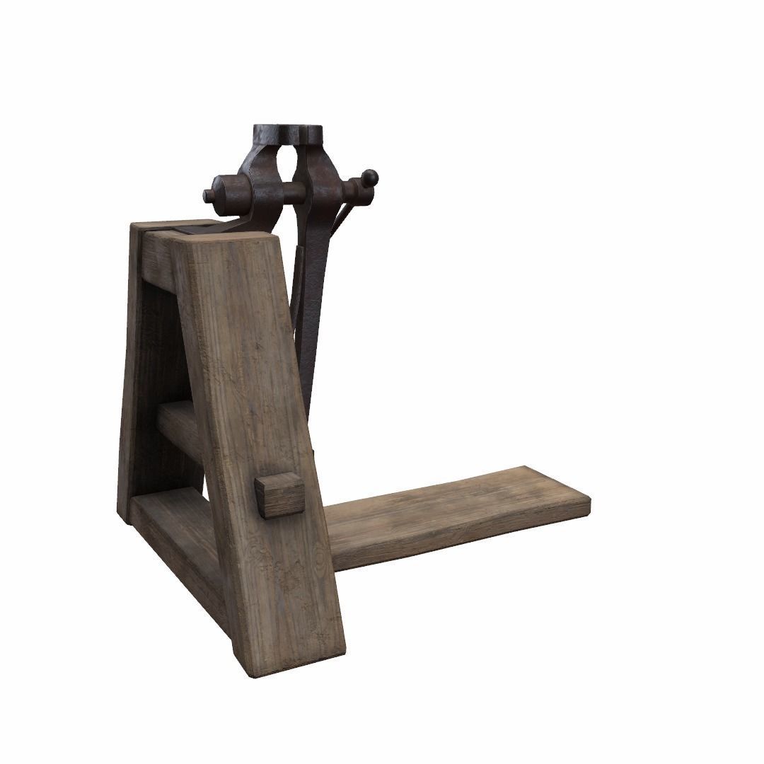 Blacksmiths Vice Low-poly 3D model_31