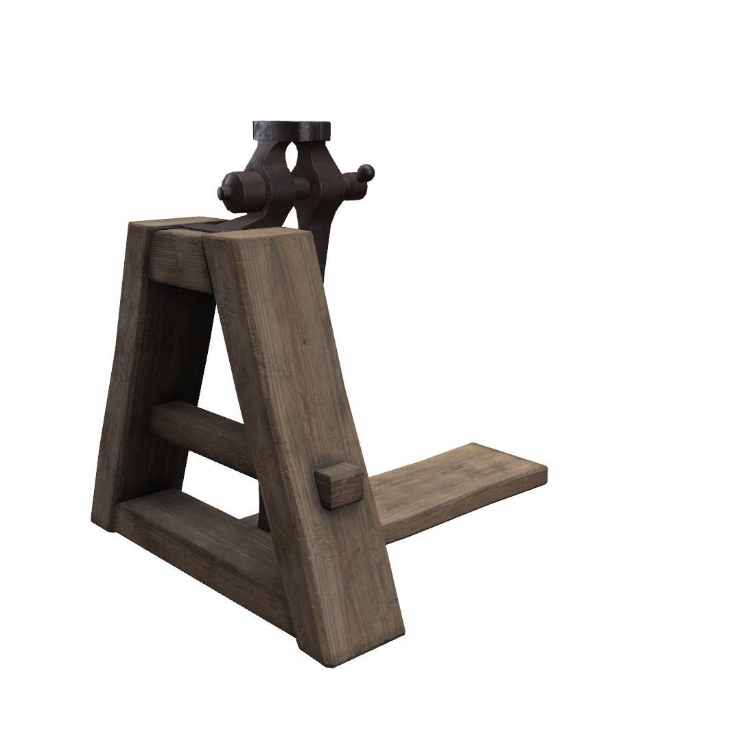 Blacksmiths Vice Low-poly 3D model_18