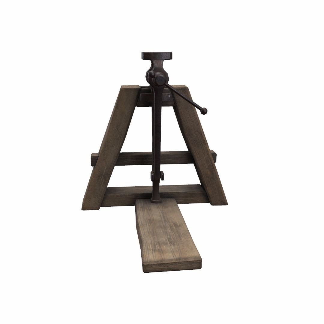 Blacksmiths Vice Low-poly 3D model_27