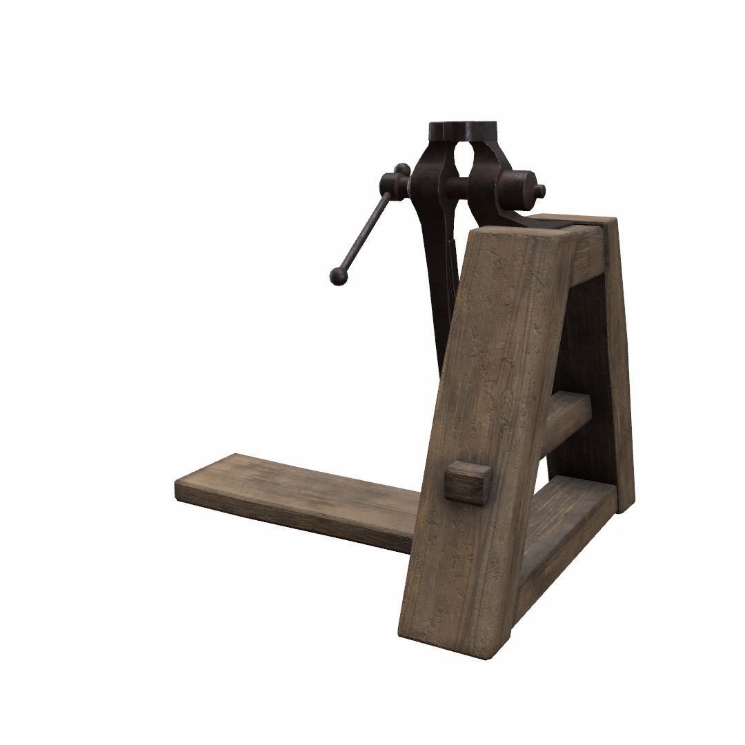 Blacksmiths Vice Low-poly 3D model_34
