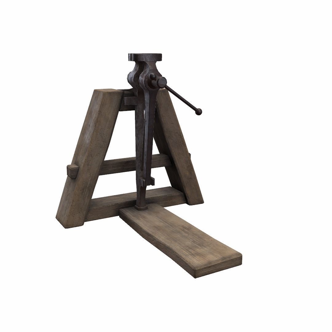 Blacksmiths Vice Low-poly 3D model_15