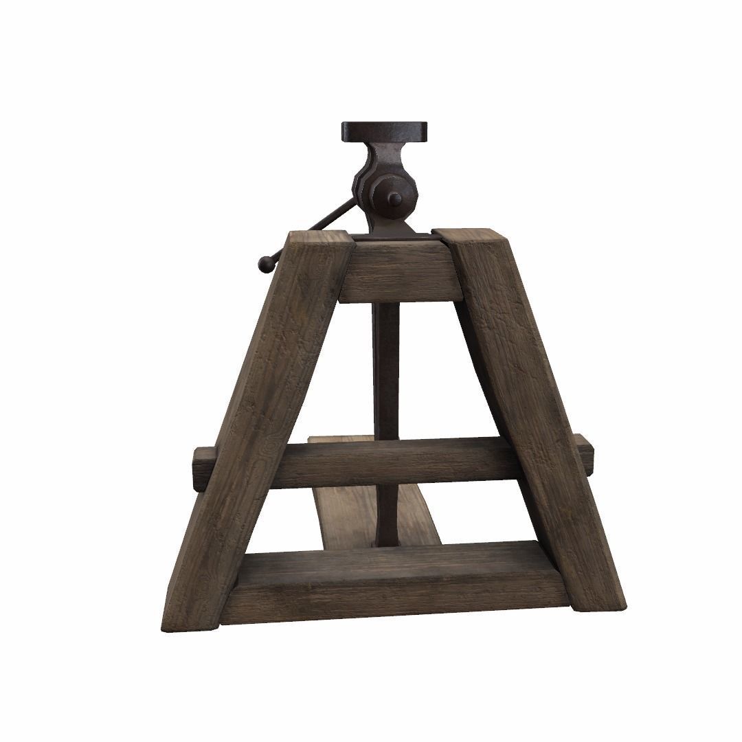 Blacksmiths Vice Low-poly 3D model_33