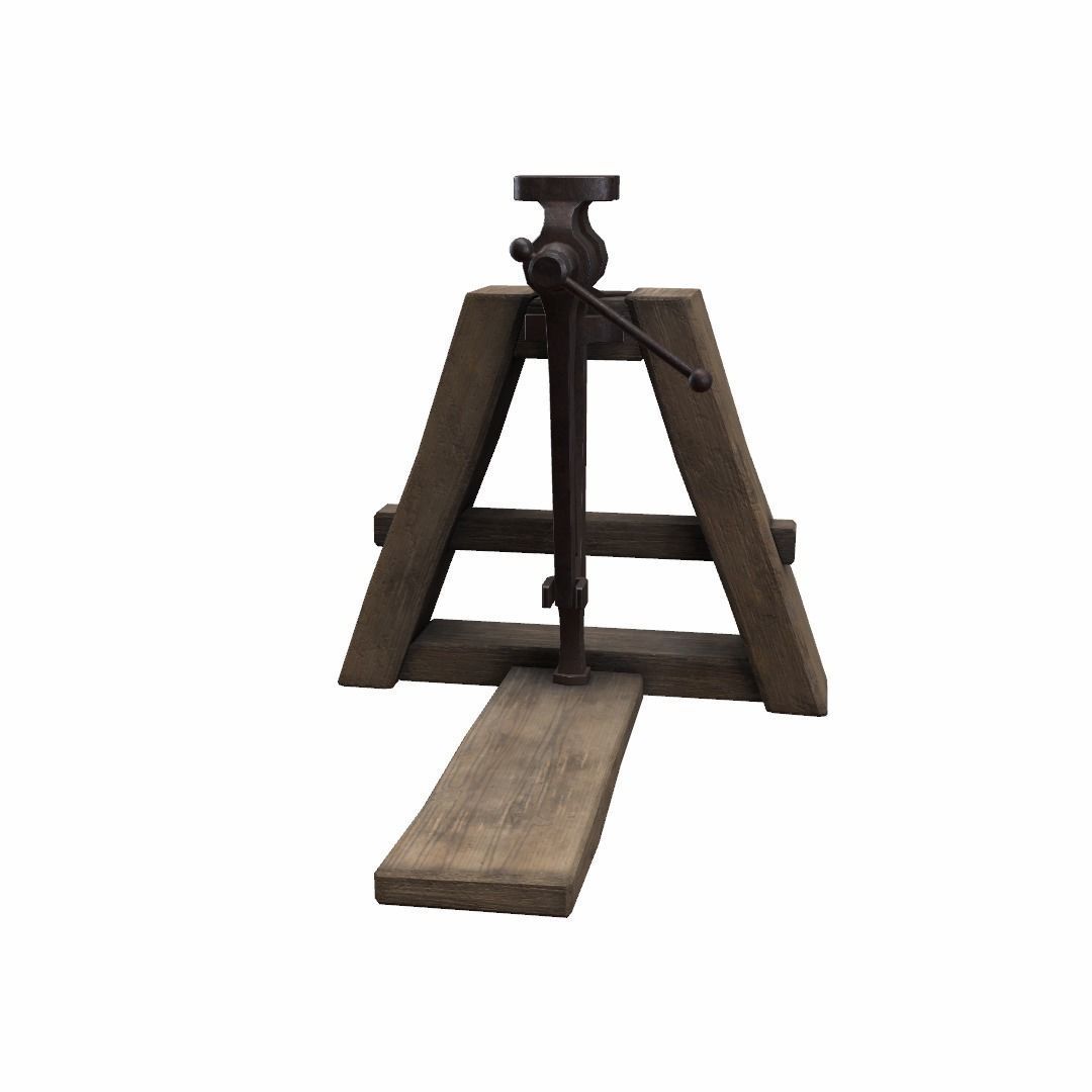 Blacksmiths Vice Low-poly 3D model_26