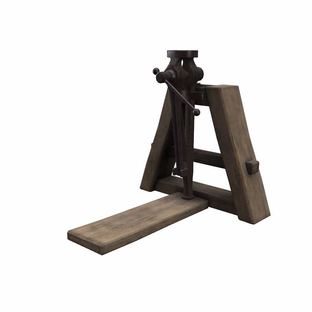 Blacksmiths Vice Low-poly 3D model_36