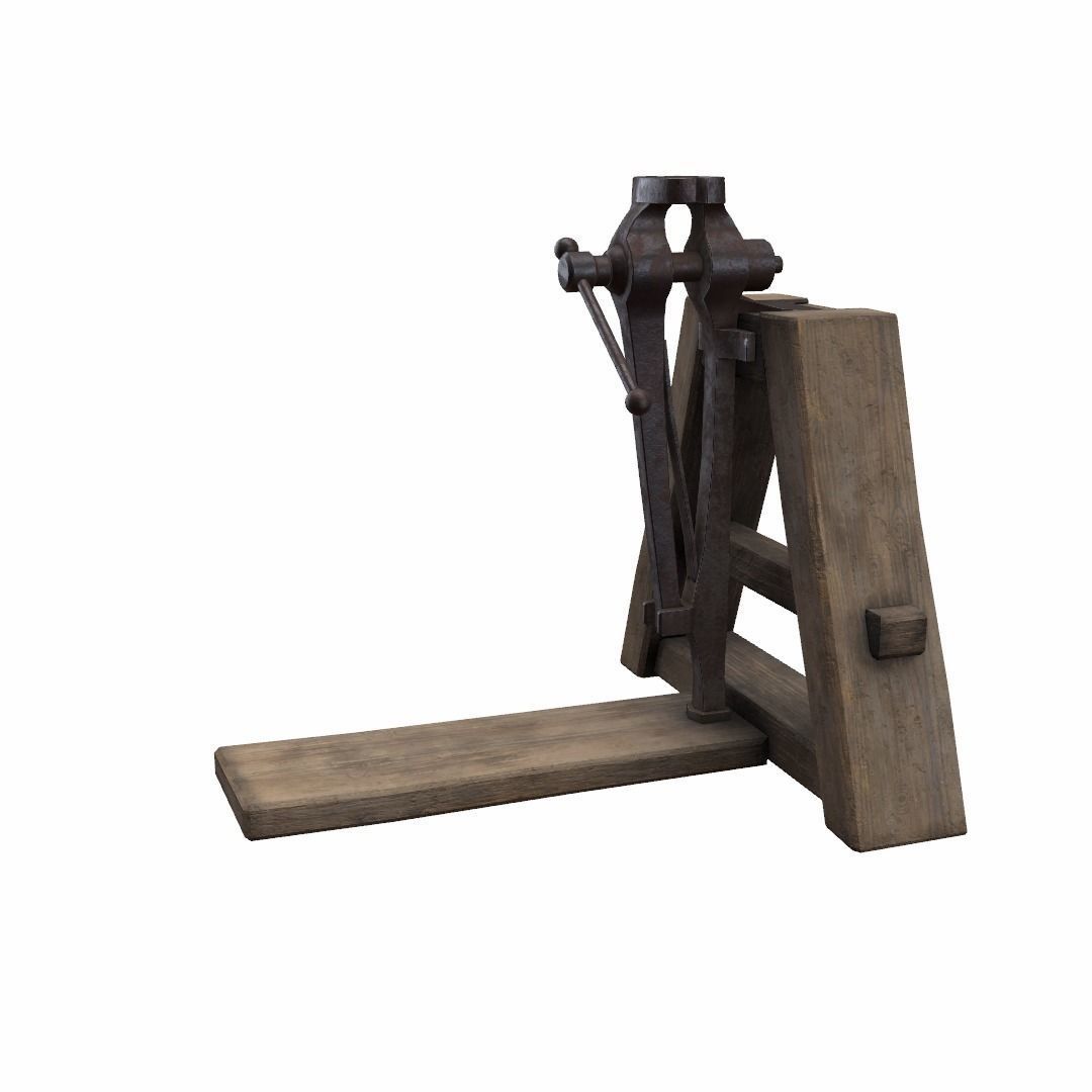 Blacksmiths Vice Low-poly 3D model_22