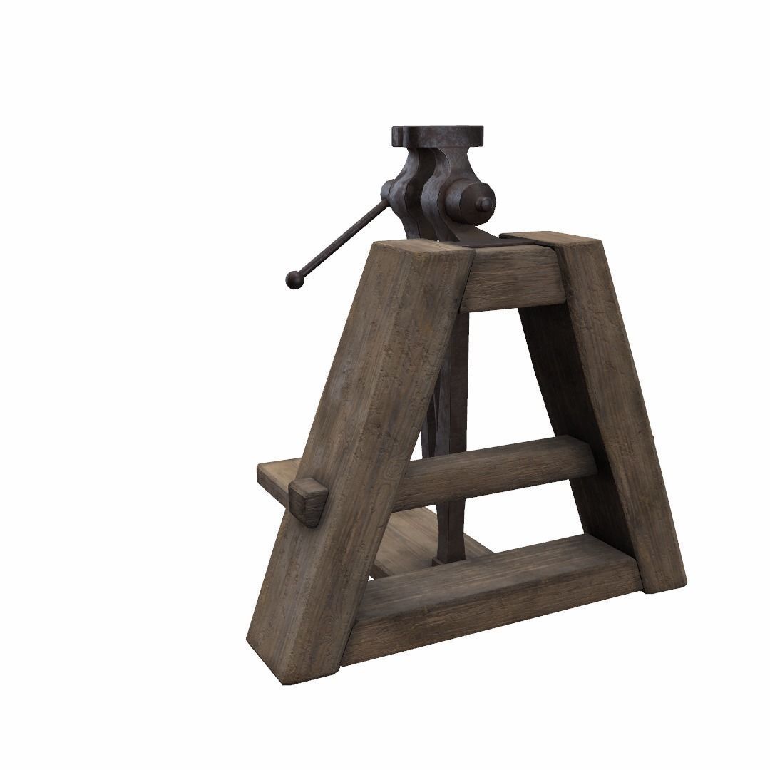 Blacksmiths Vice Low-poly 3D model_20