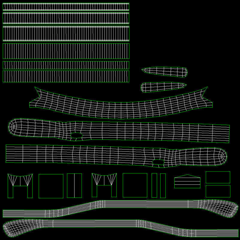 Nimbus 2000 Low-poly 3D model_14