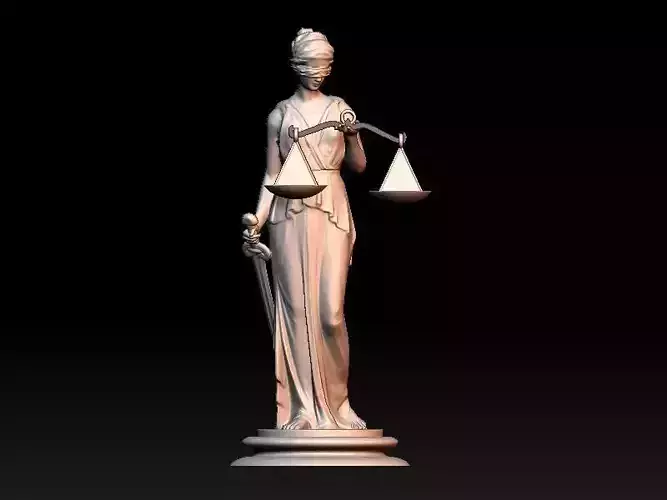 Themis Lady of Justice 3D print model