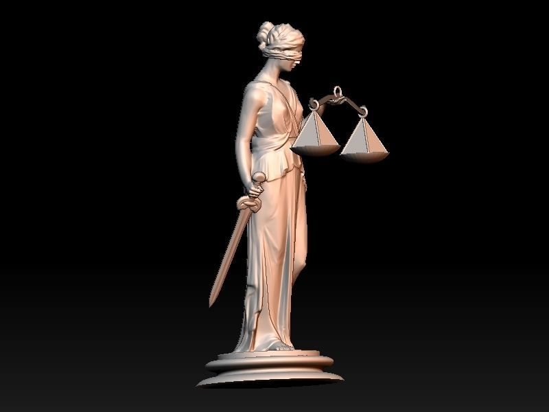Themis Lady of Justice 3D print model_2