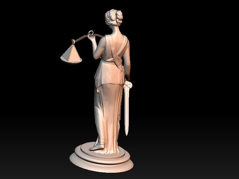 Themis Lady of Justice 3D print model_3