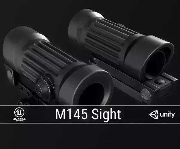 PBR M145 Sight Low-poly 3D model