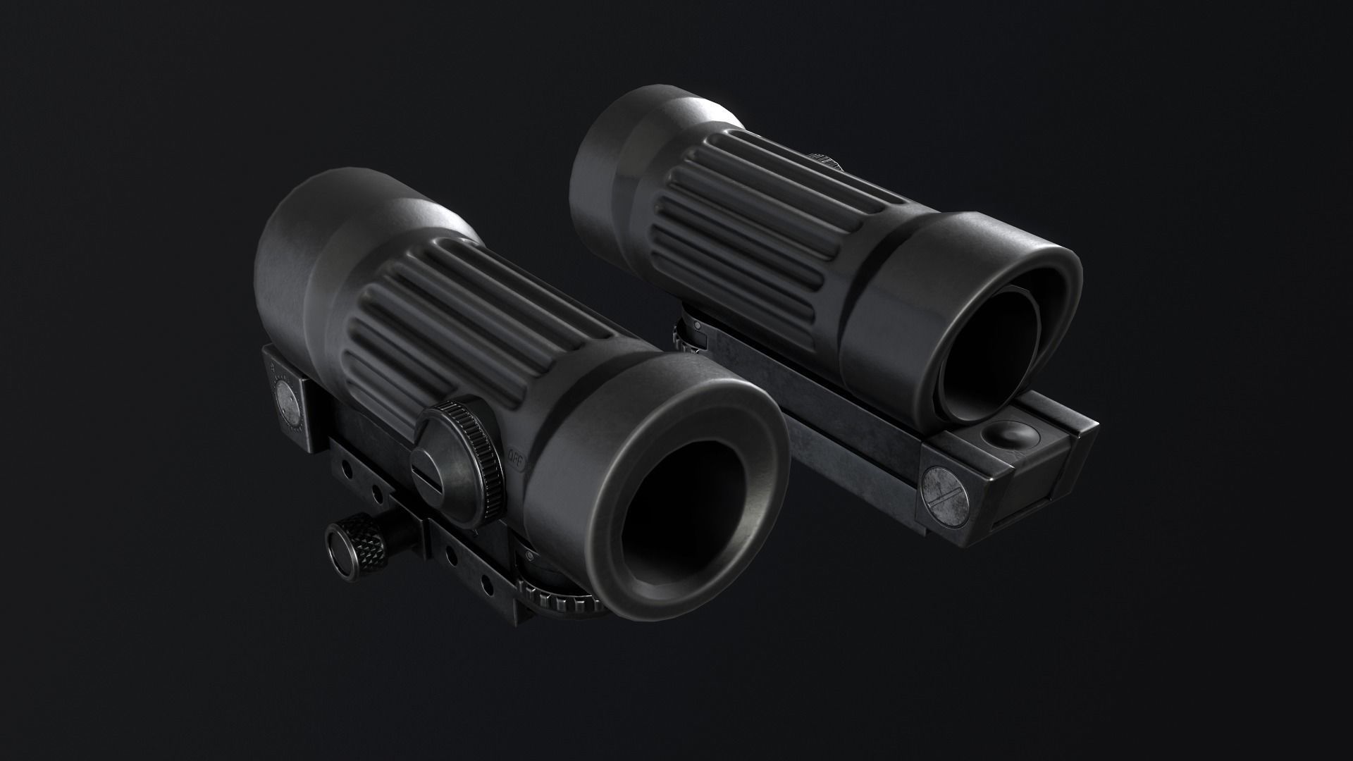 PBR M145 Sight Low-poly 3D model_1
