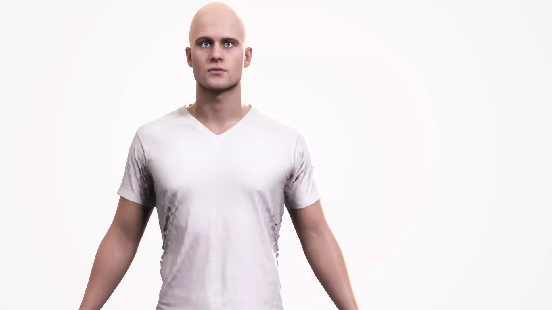 Human Male Scan - 190M Low-poly 3D model_0