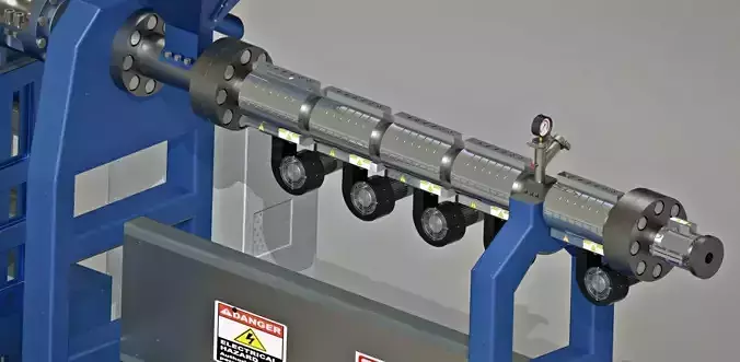 Plastic pipes extrusion machine Free 3D model
