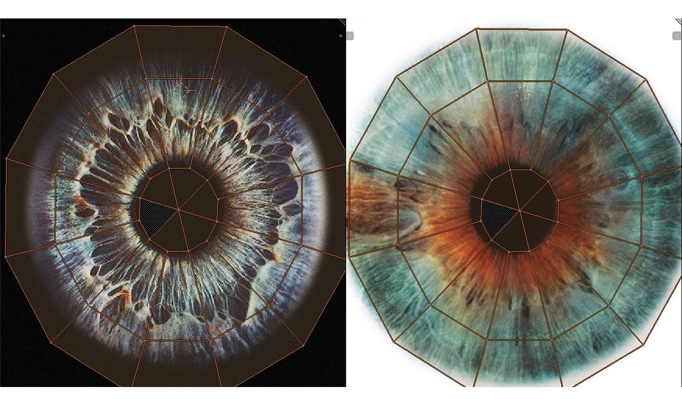 Human eyes Low-poly 3D model_4