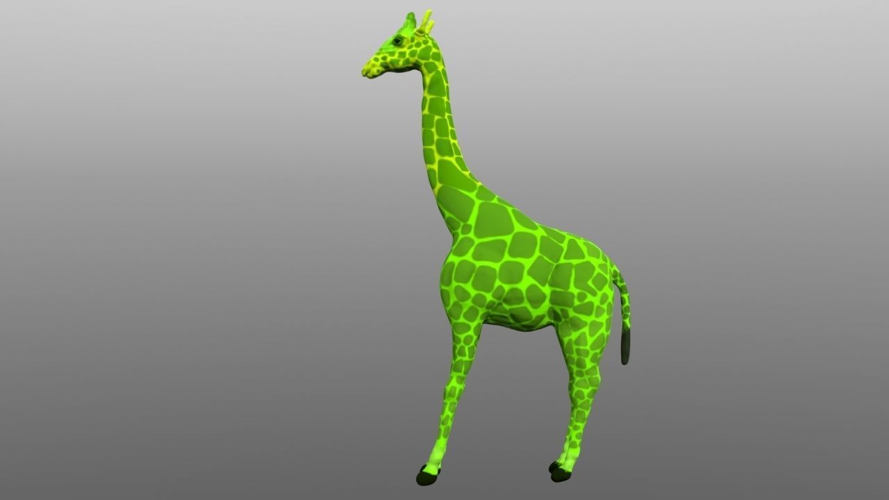 Giraffe low poly 3D model Low-poly 3D model_1