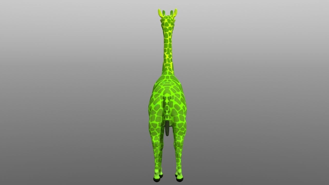 Giraffe low poly 3D model Low-poly 3D model_3