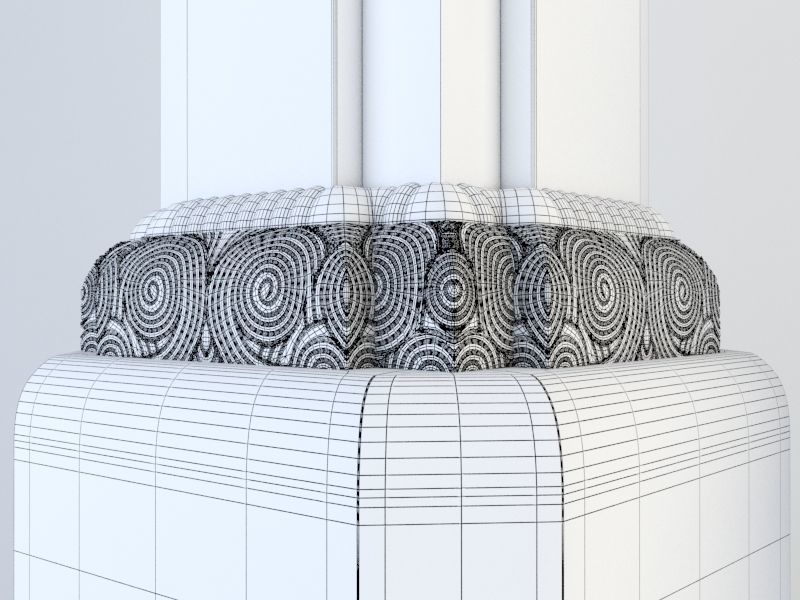 Column art deco style 3D model_2