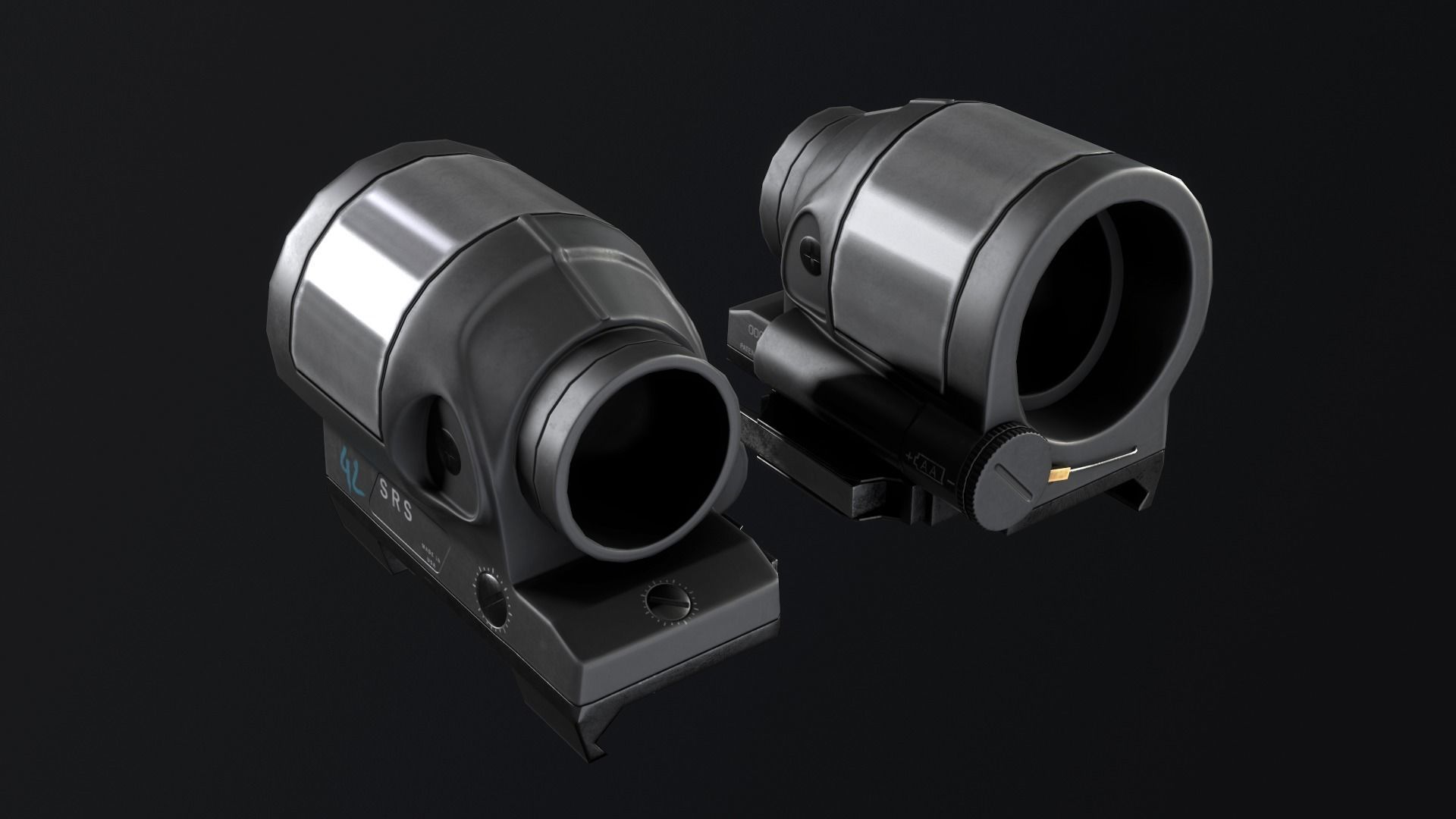 PBR SRS02 Sight Low-poly 3D model_1