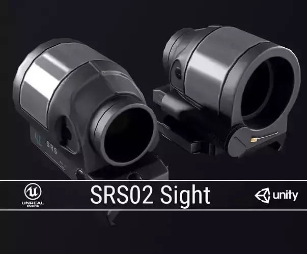 PBR SRS02 Sight Low-poly 3D model