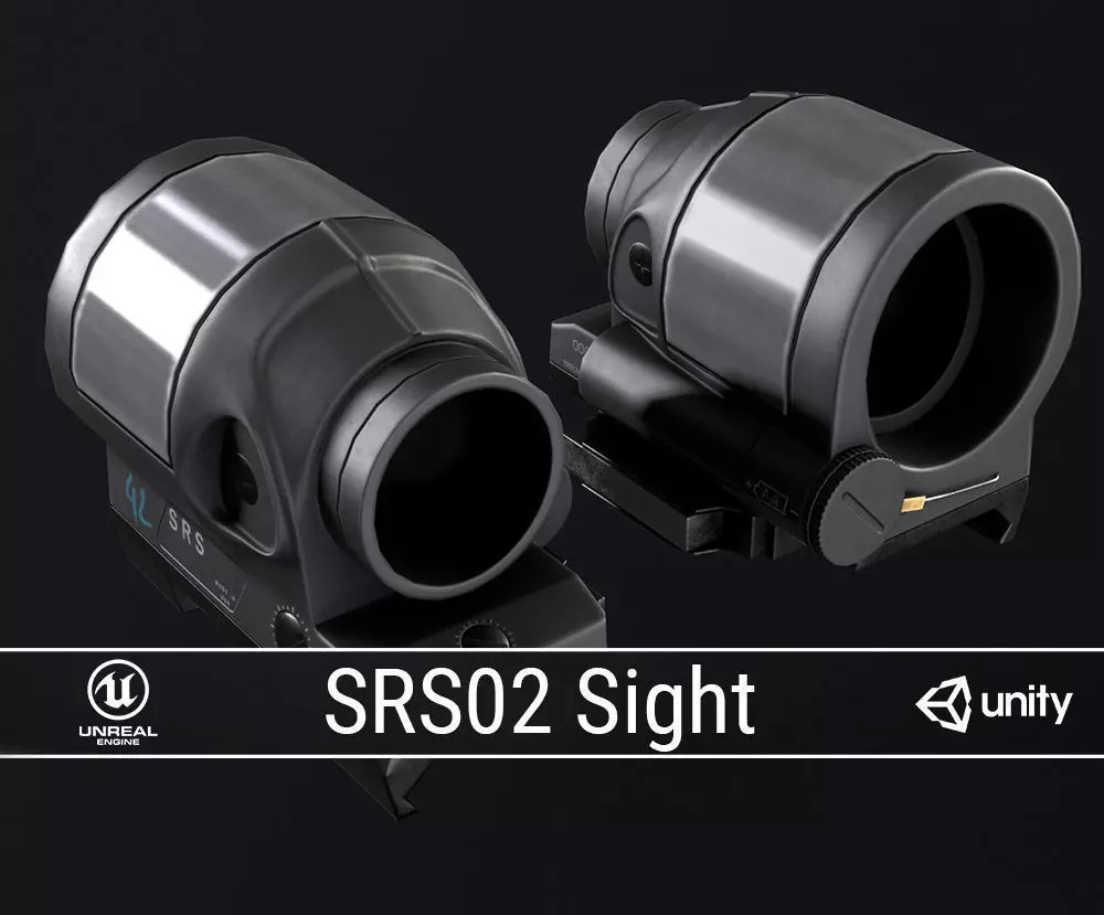 PBR SRS02 Sight Low-poly 3D model_0