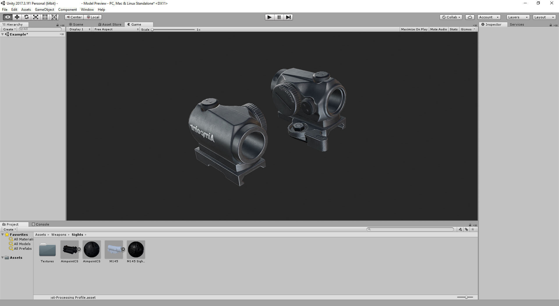 PBR Tactical Sights Pack Low-poly 3D model_15