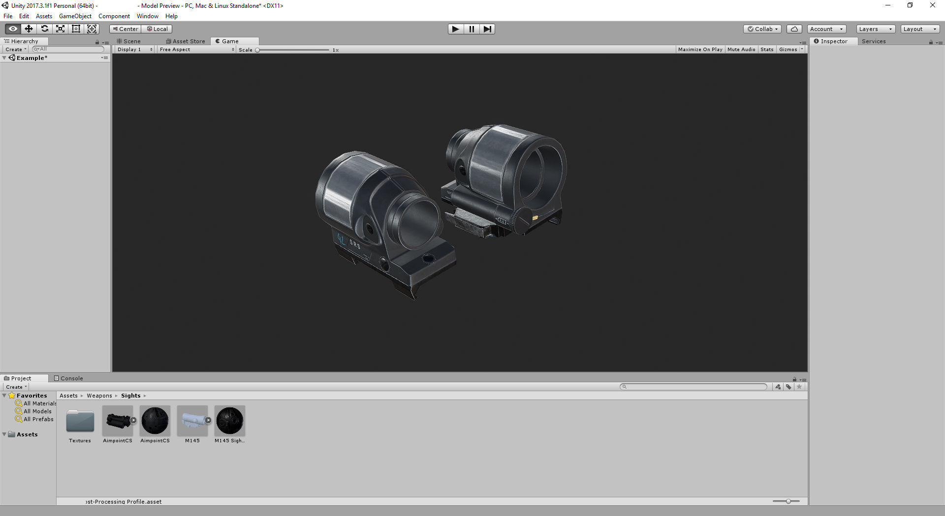 PBR Tactical Sights Pack Low-poly 3D model_12