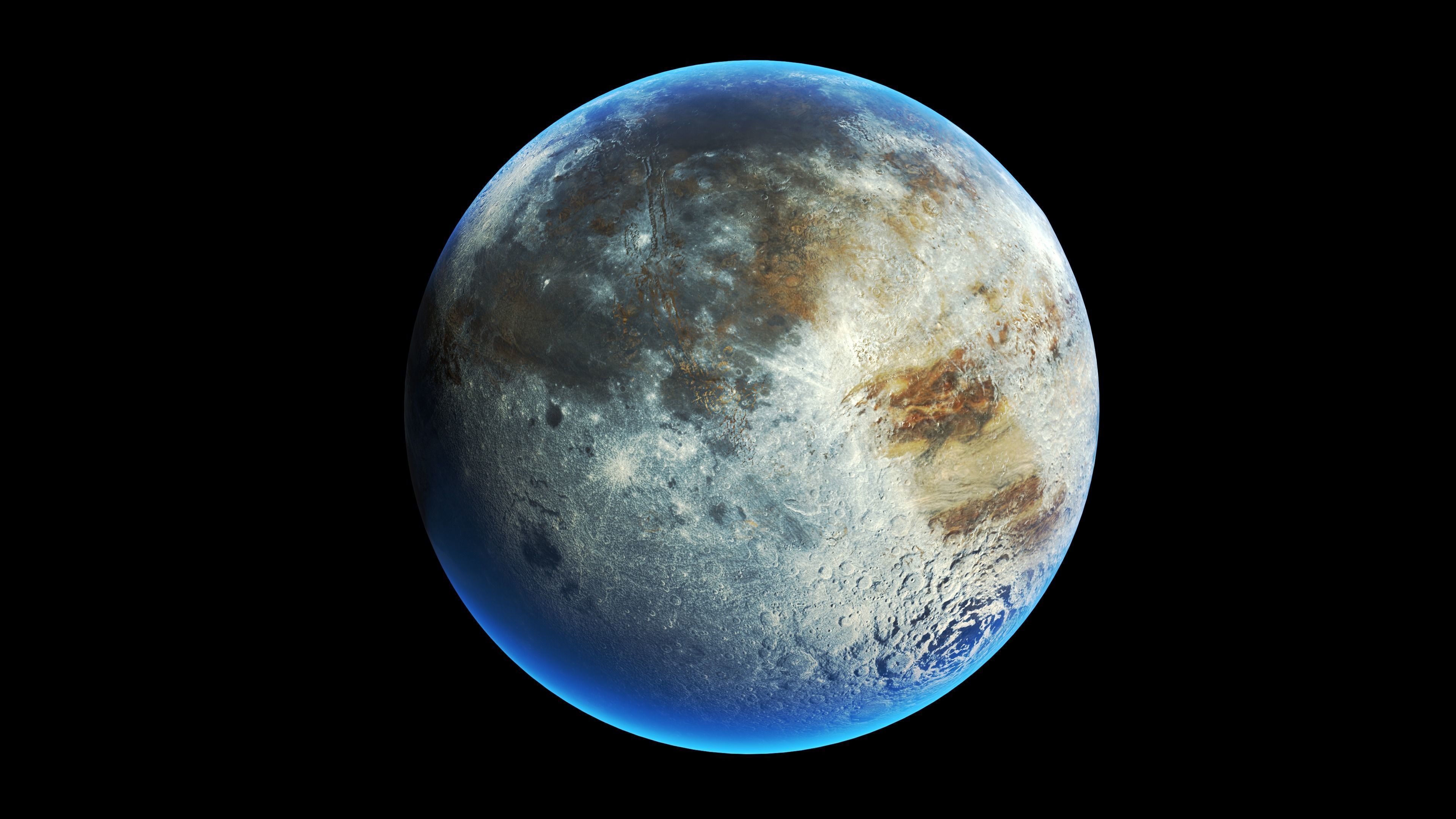 Planet mini pack Low-poly 3D model_23