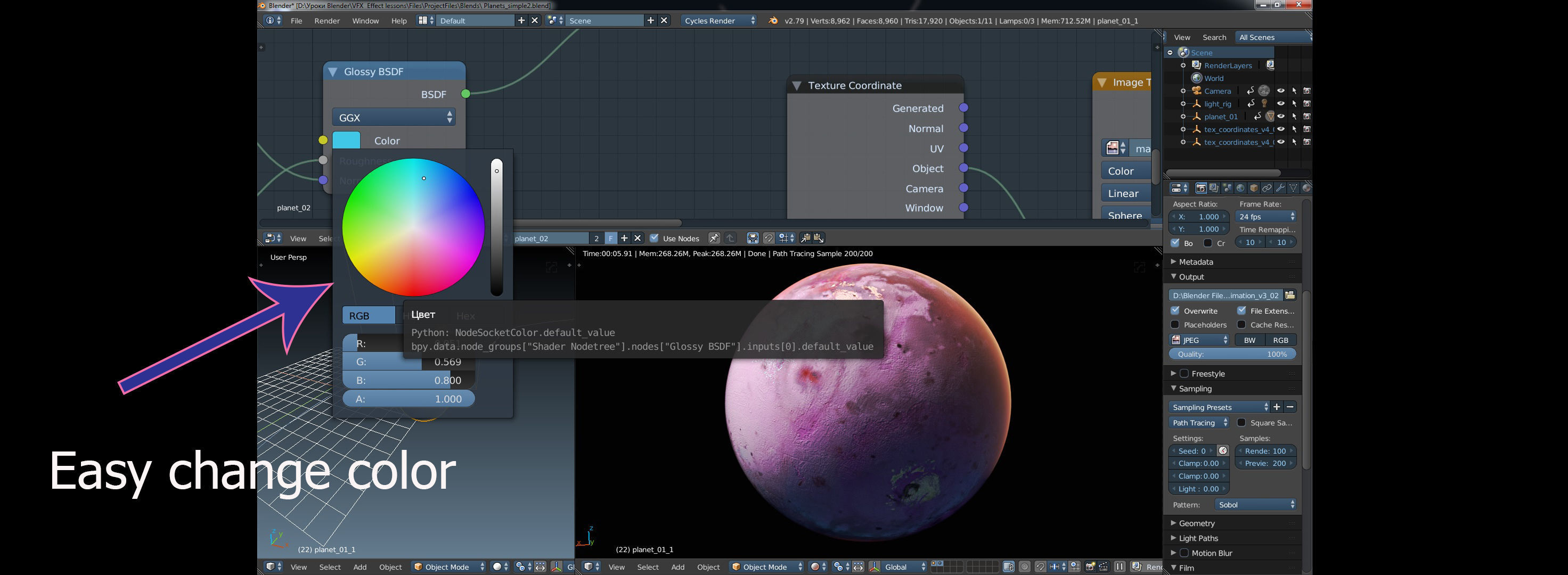 Planet mini pack Low-poly 3D model_4