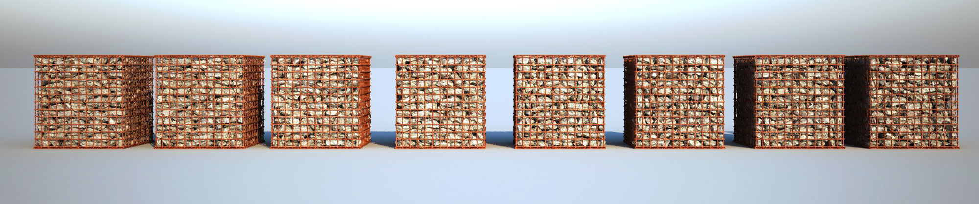 Gabion 3d - Rusty 3D model_4