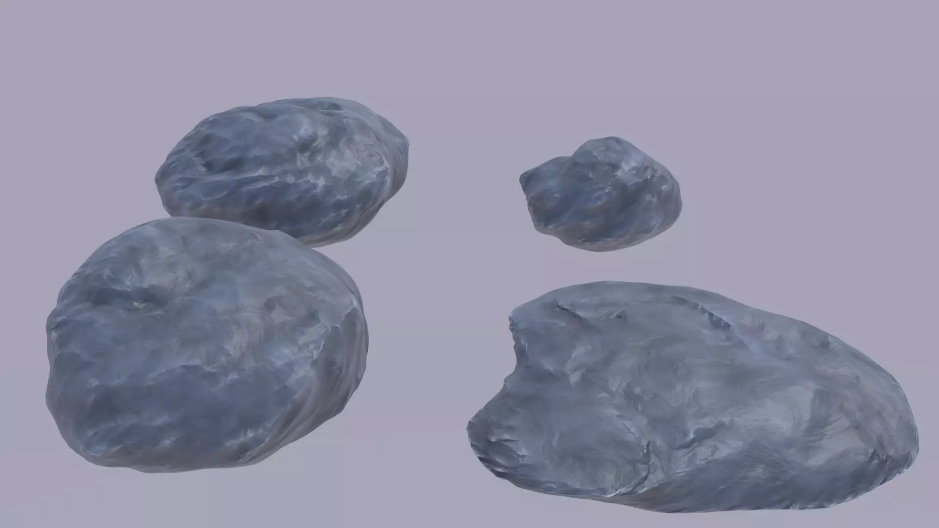 HD Rocks Procedural Material 3D model_0