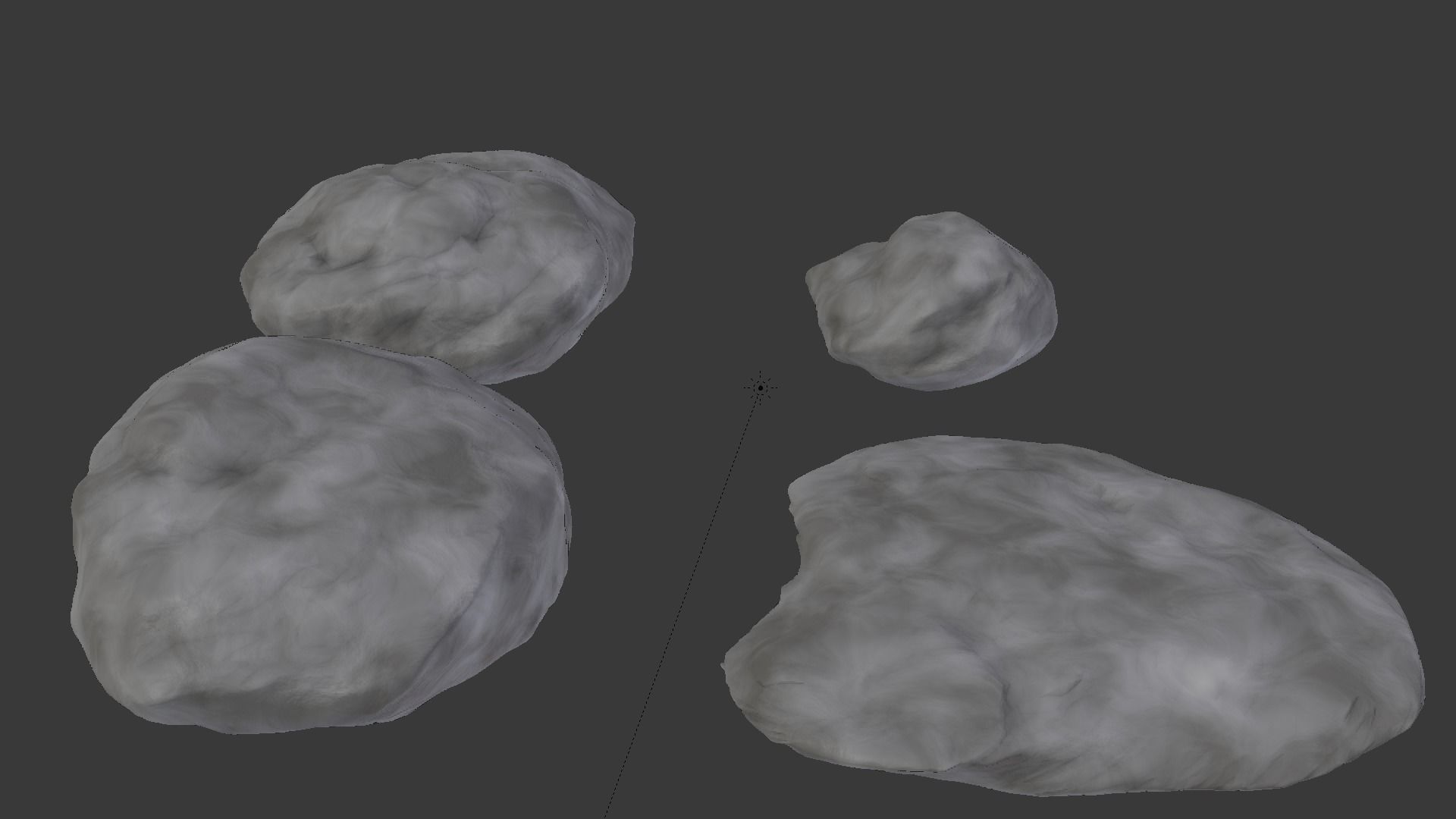 HD Rocks Procedural Material 3D model_2