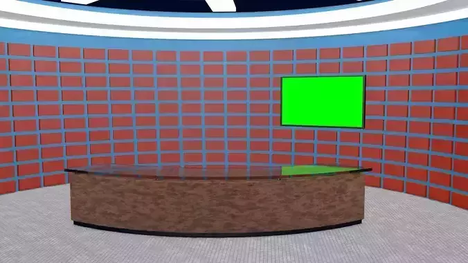 News Virtual Studio set 003