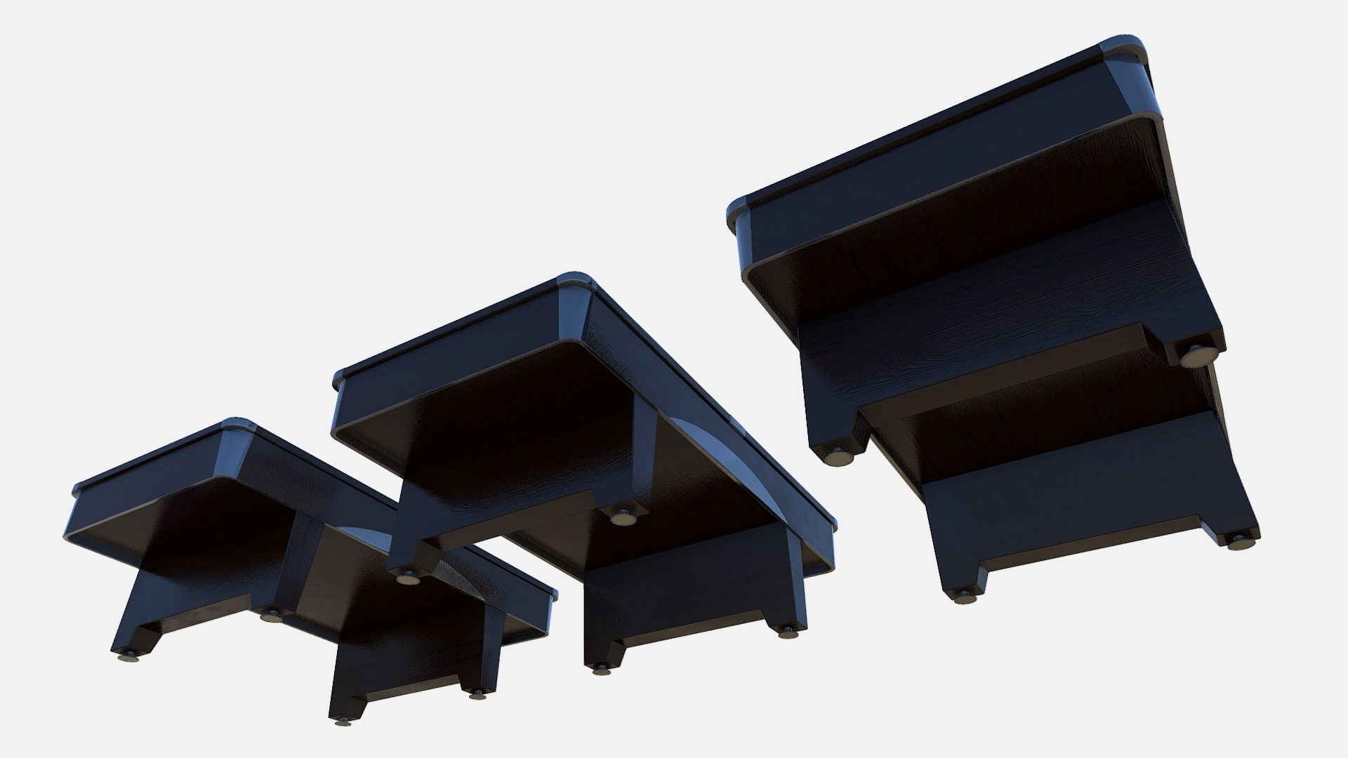 Pool Table Low-poly 3D model_7