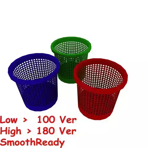 laundry Basket  Low-poly 3D model