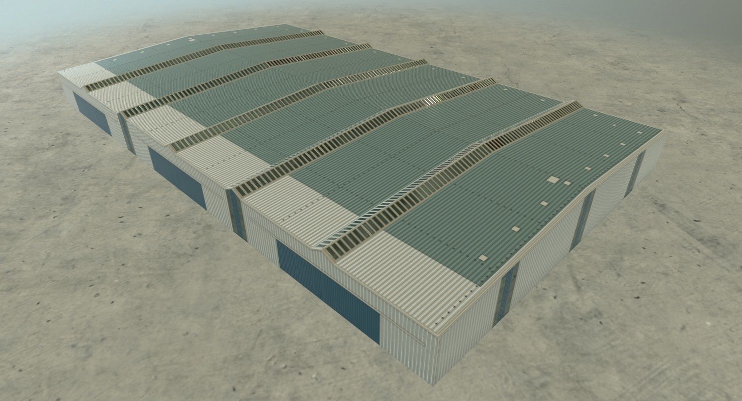 EDDB Hangar 5 Low-poly 3D model_4