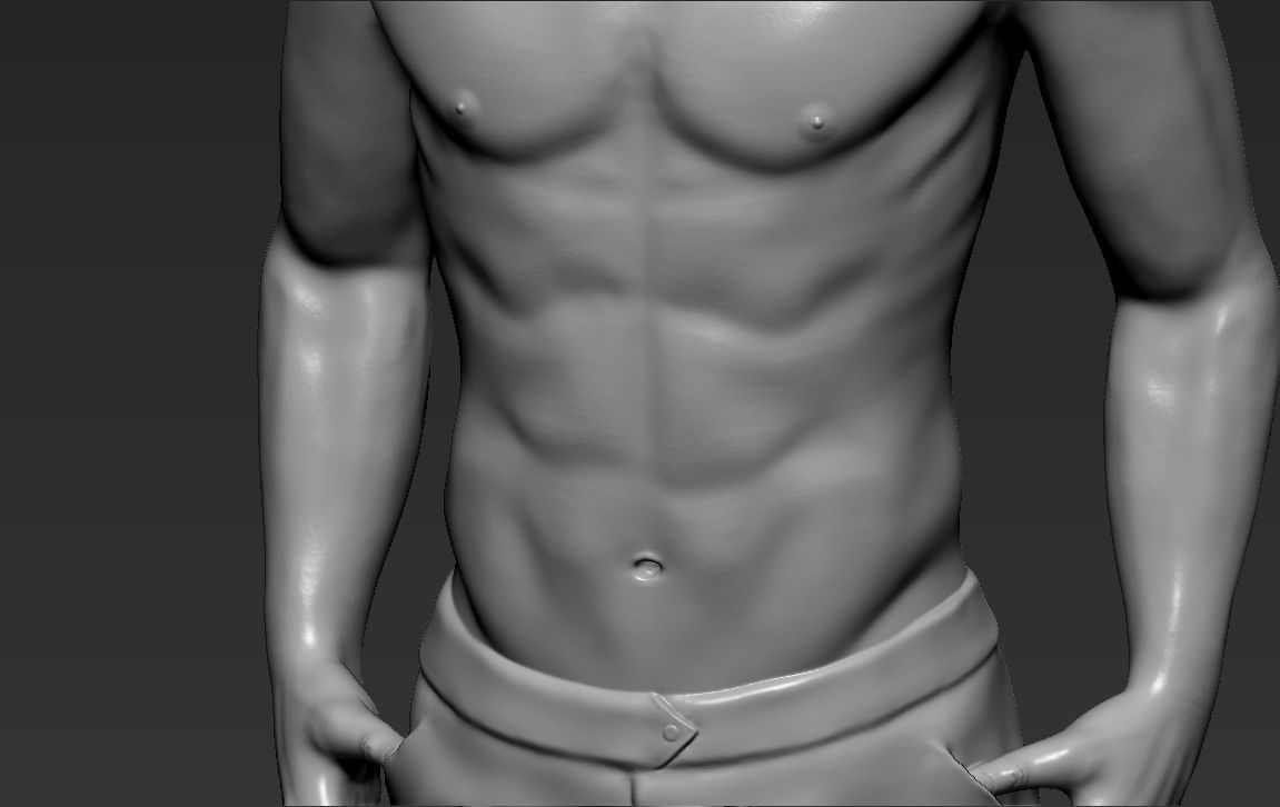 Tyler Durden Brad Pitt from Fight Club 3D printing ready 3D print model_18