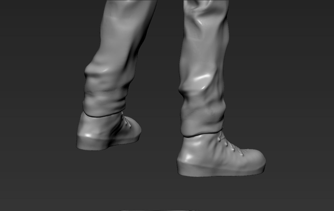 Tyler Durden Brad Pitt from Fight Club 3D printing ready 3D print model_32