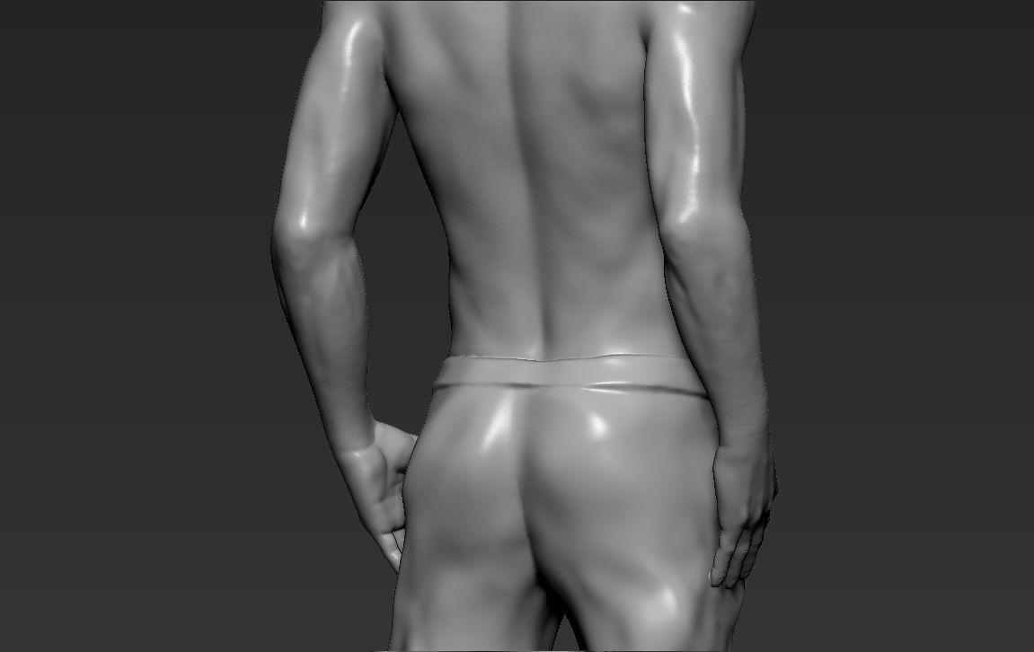 Tyler Durden Brad Pitt from Fight Club 3D printing ready 3D print model_28