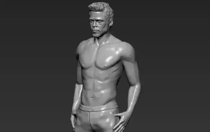 Tyler Durden Brad Pitt from Fight Club 3D printing ready 3D print model