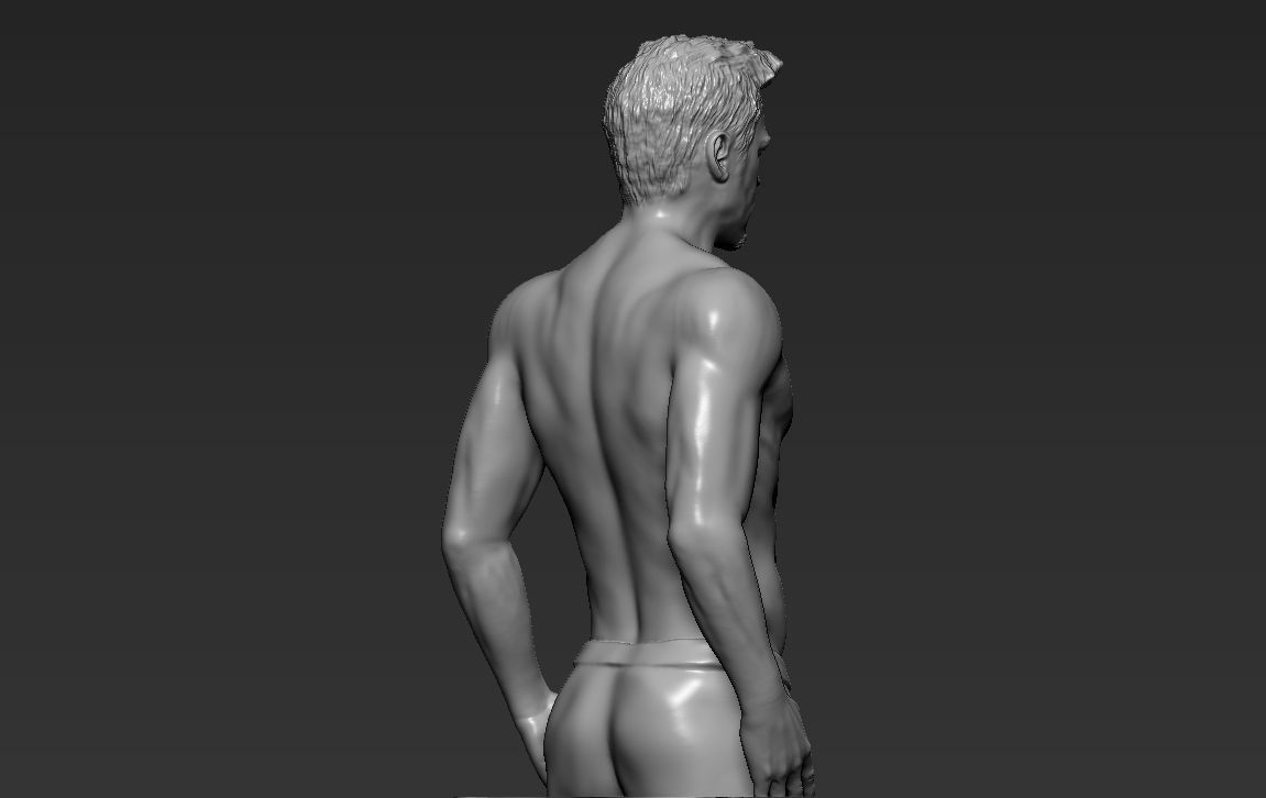 Tyler Durden Brad Pitt from Fight Club 3D printing ready 3D print model_8