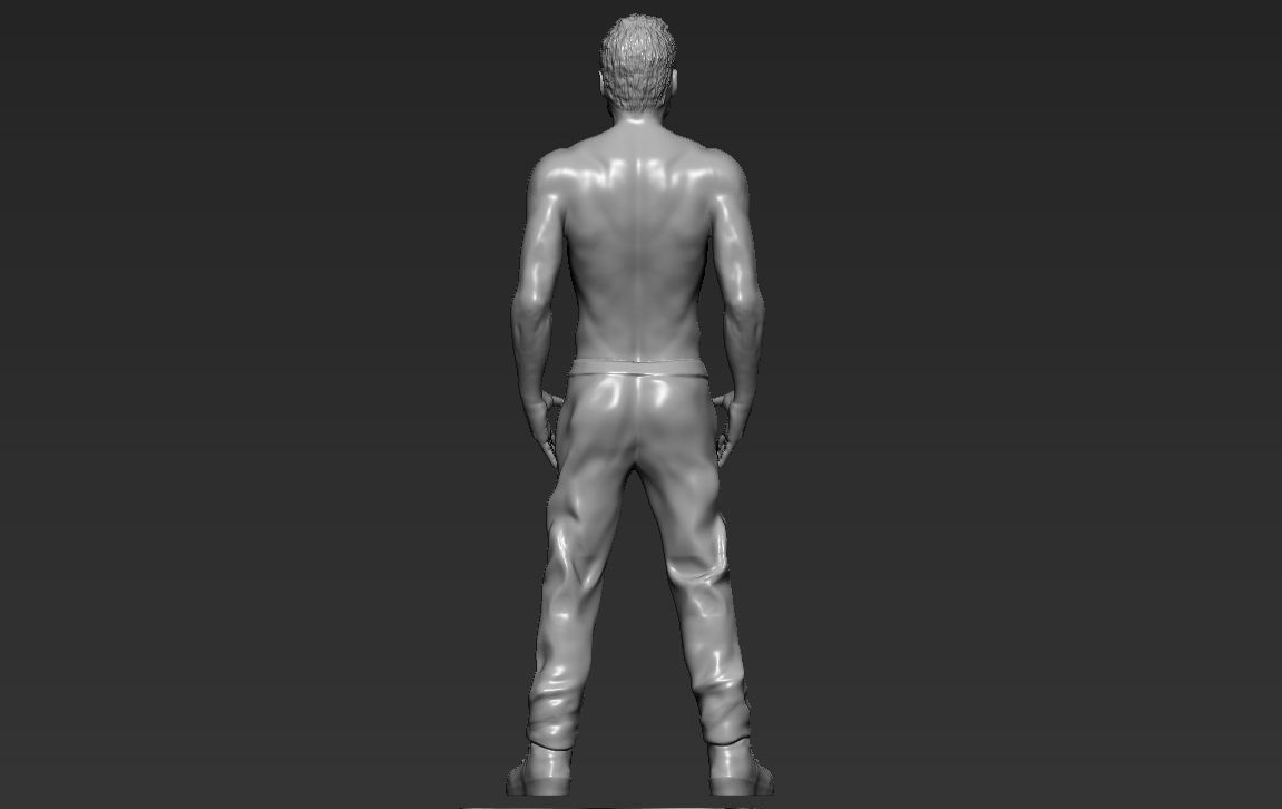 Tyler Durden Brad Pitt from Fight Club 3D printing ready 3D print model_9