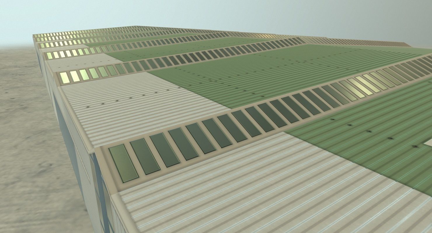 EDDB Hangar 6 Low-poly 3D model_1