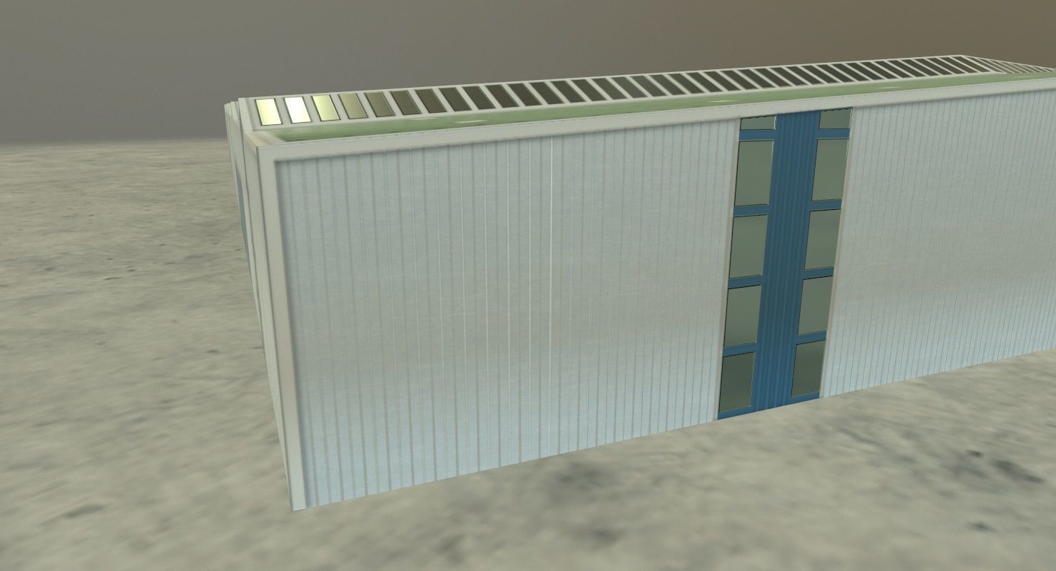 EDDB Hangar 6 Low-poly 3D model_4