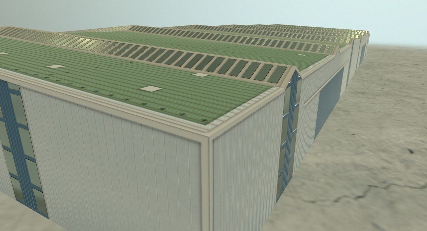 EDDB Hangar 6 Low-poly 3D model_2