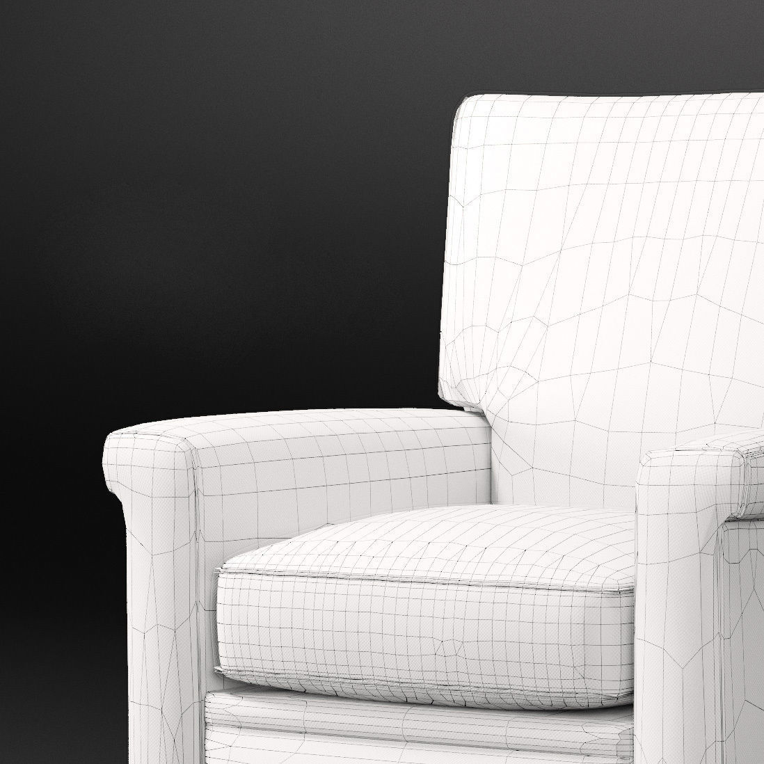 Crate And Barrel Declan Reclainer 3D model_5